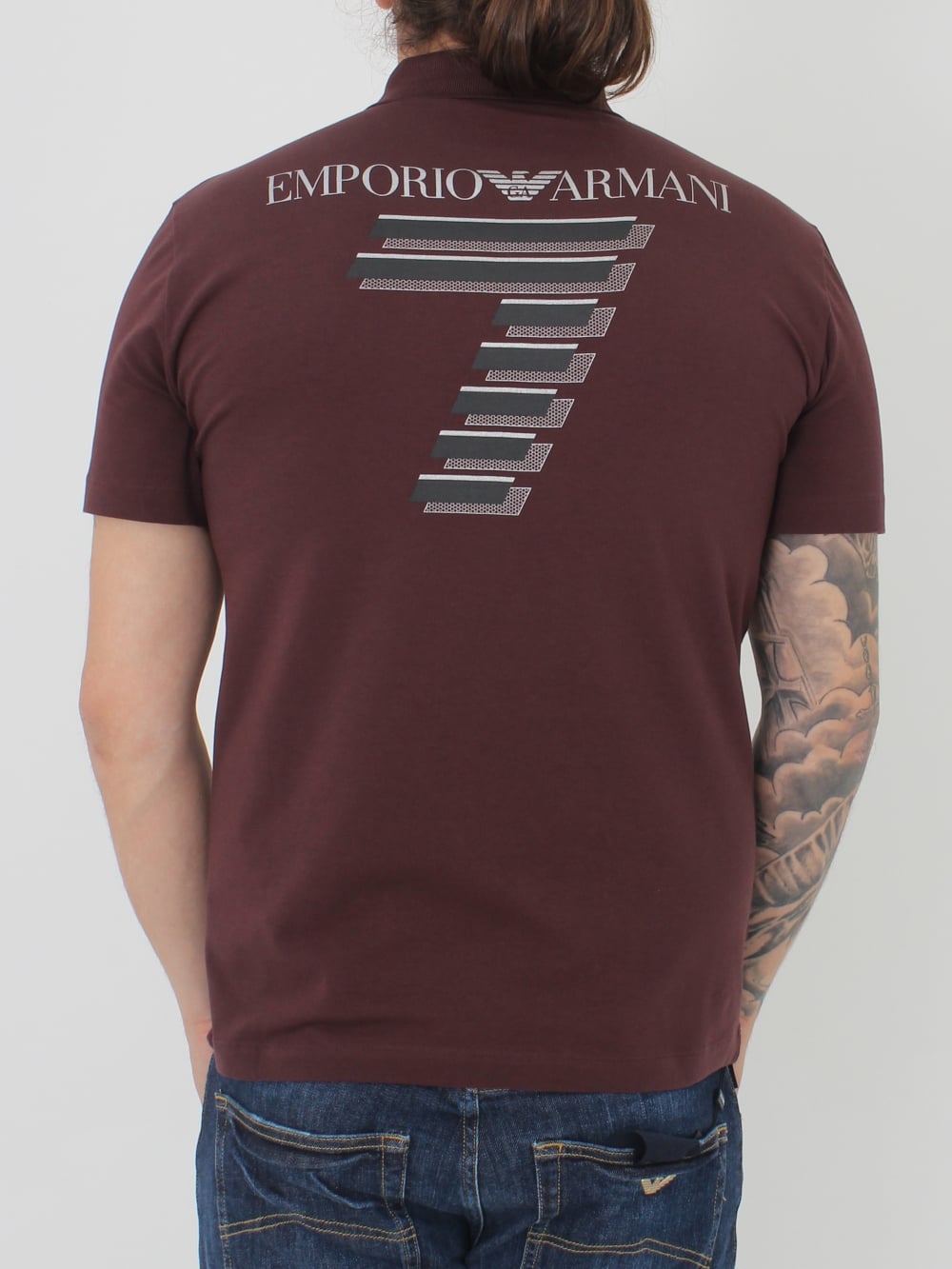 ea7 back logo t shirt