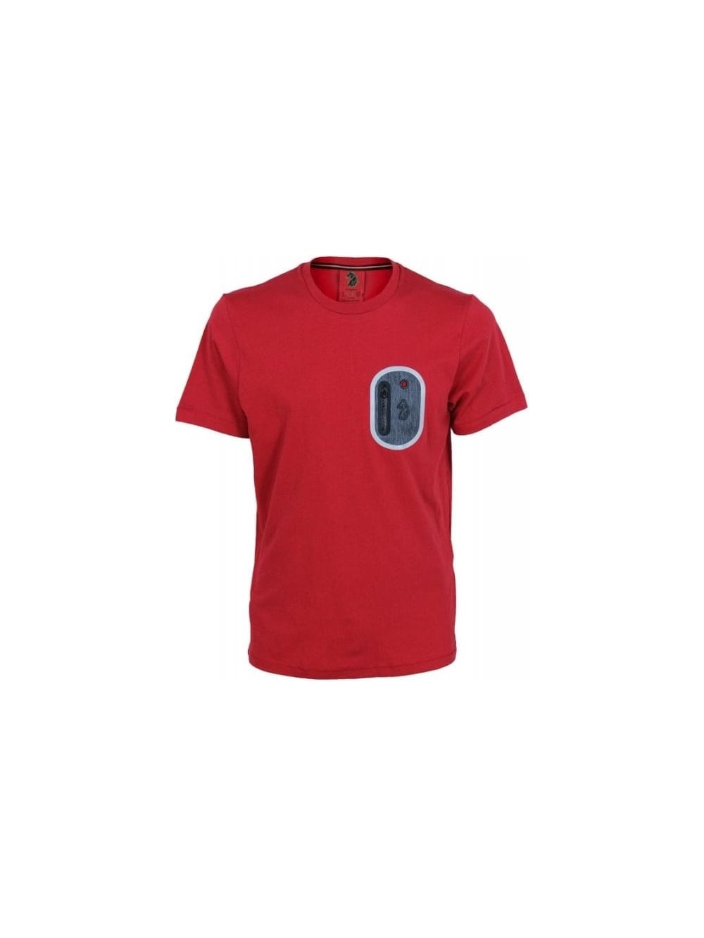 Luke 1977 AJ Nylon Pocket Tech T Shirt in Sport Red - Northern Threads