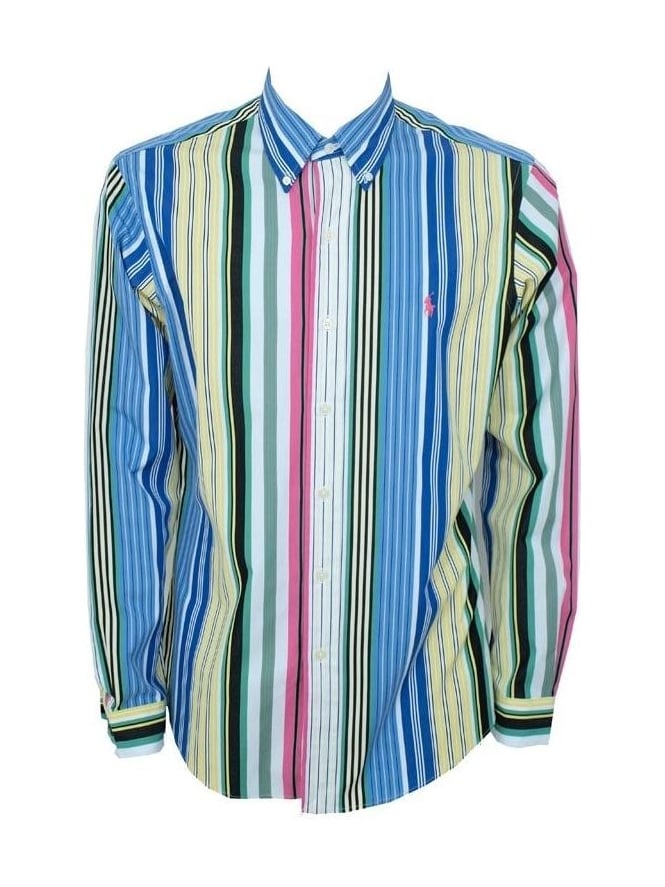 Ralph Lauren Ralph Lauren Button Down Stripe Shirt - Multi/ Blue