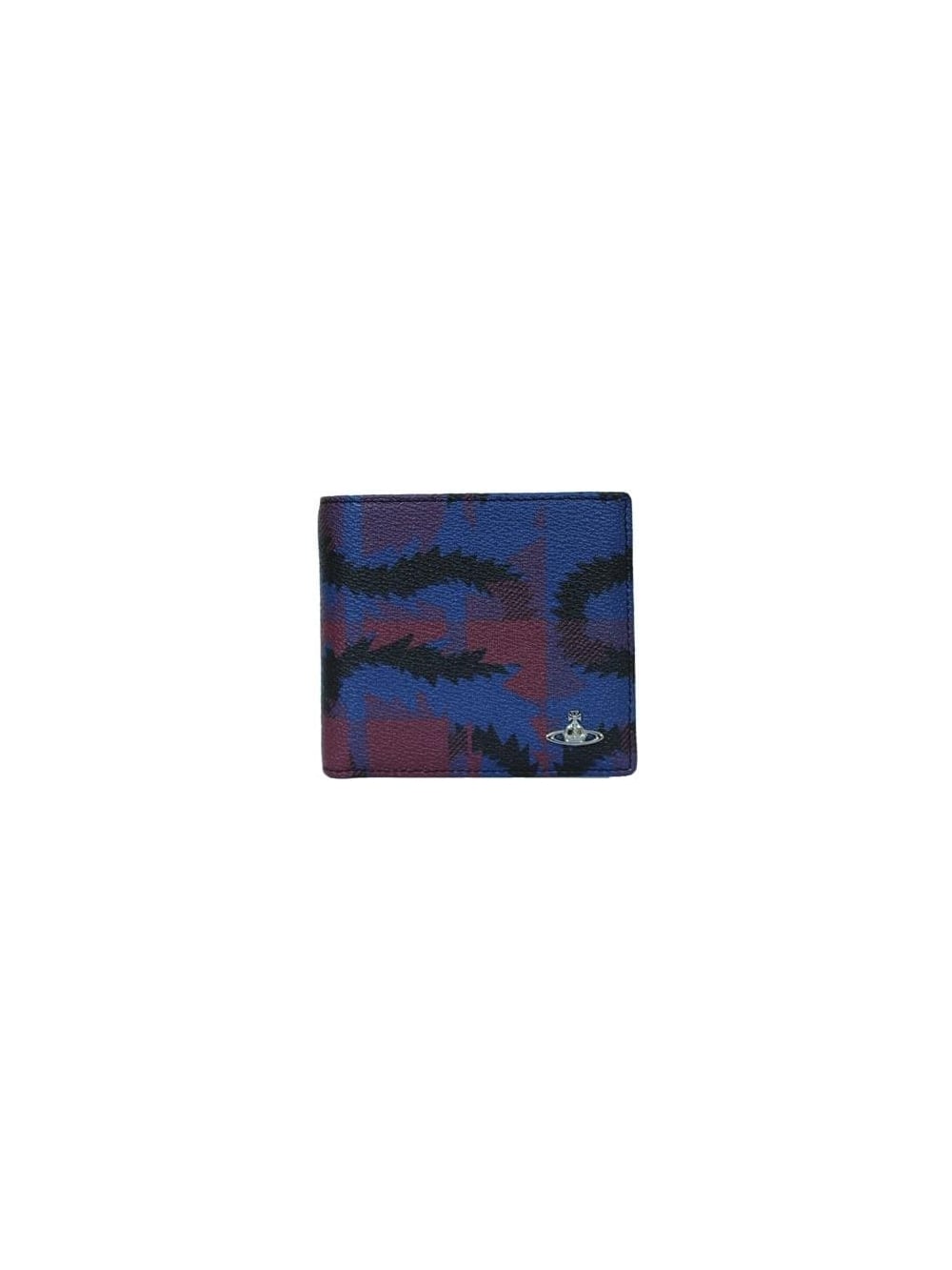 Vivienne Westwood Embossed Squiggle Tartan Wallet in Black ...