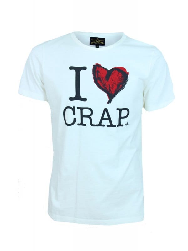 Vivienne Westwood Anglomania I Love Crap T.Shirt - White